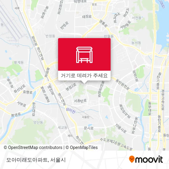 모아미래도아파트 지도