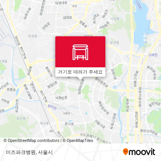 미즈파크병원 지도
