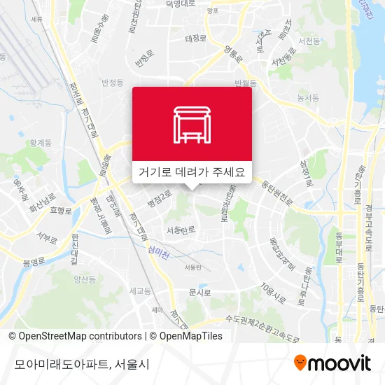 모아미래도아파트 지도