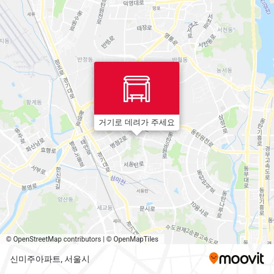신미주아파트 지도