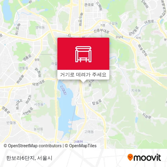 한보라6단지 지도