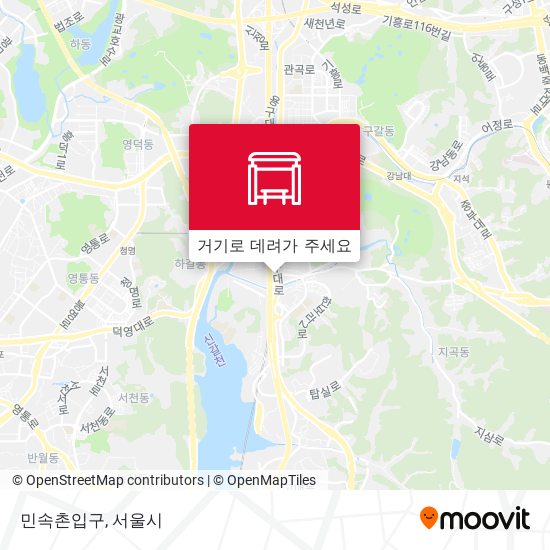 민속촌입구 지도