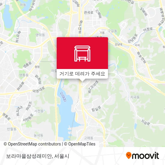 보라마을삼성래미안 지도