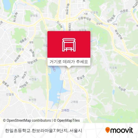 한일초등학교.한보라마을7.9단지 지도