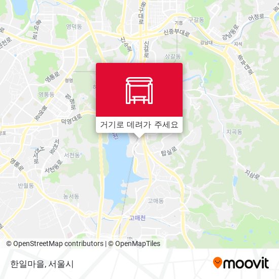 한일마을 지도