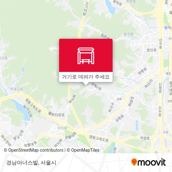 경남아너스빌 지도
