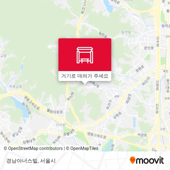 경남아너스빌 지도