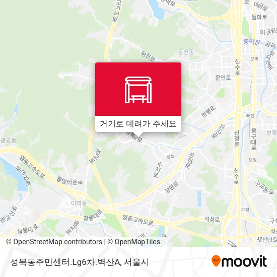 성복동주민센터.Lg6차.벽산A 지도
