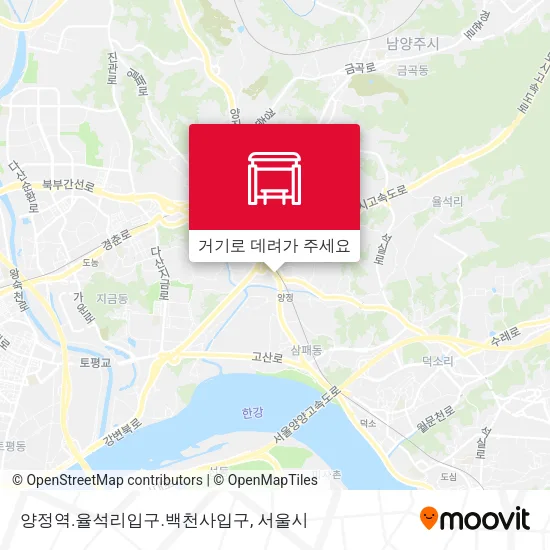 양정역.율석리입구.백천사입구 지도