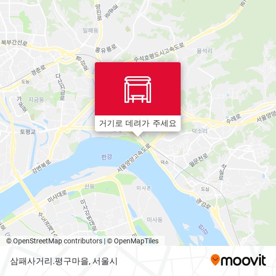 삼패사거리.평구마을 지도