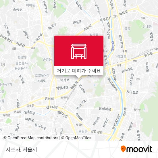 시조사 지도