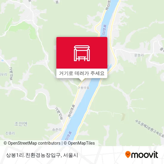 상봉1리.친환경농장입구 지도