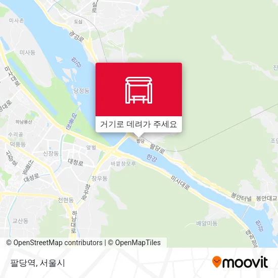 팔당역 지도