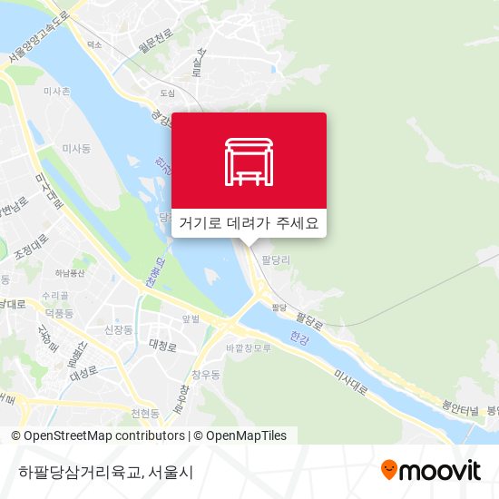하팔당삼거리육교 지도