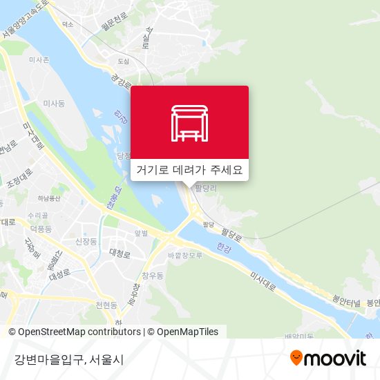 강변마을입구 지도