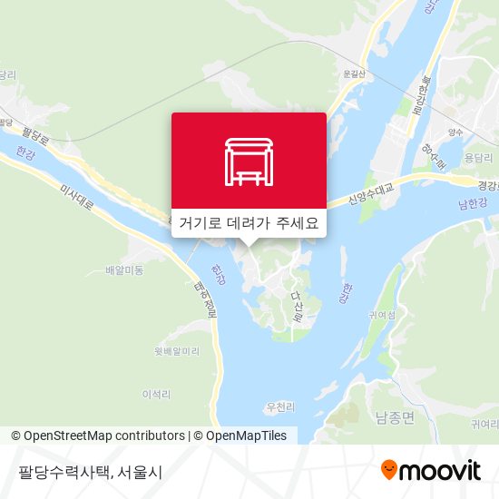 팔당수력사택 지도