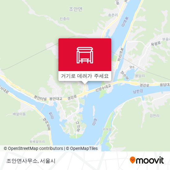 조안면사무소 지도