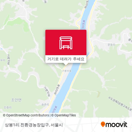 상봉1리.친환경농장입구 지도