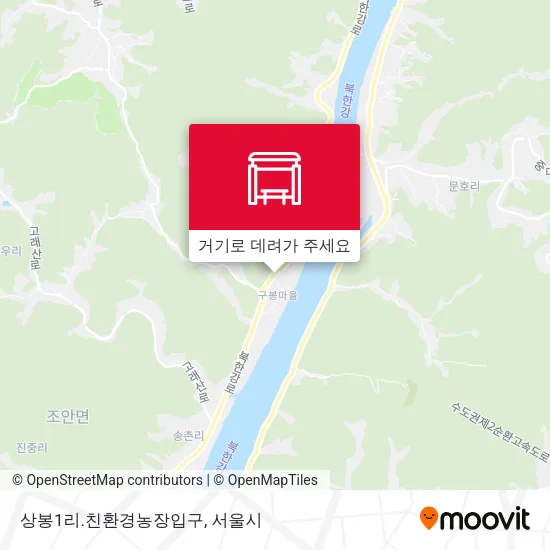 상봉1리.친환경농장입구 지도