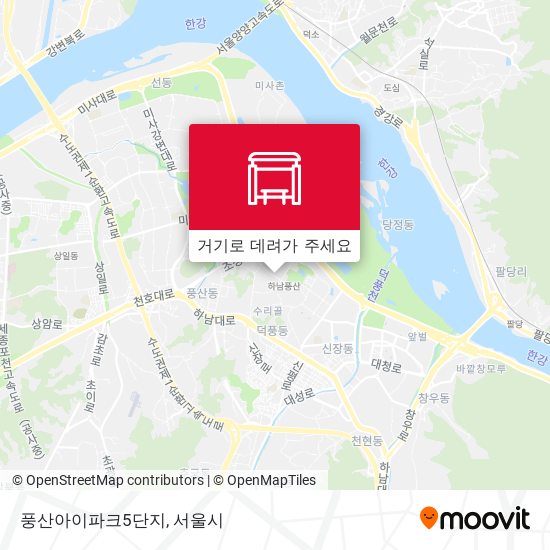 풍산아이파크5단지 지도