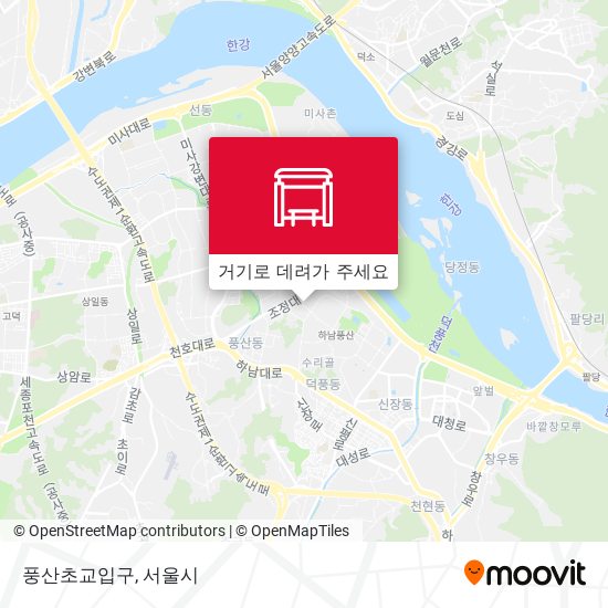 풍산초교입구 지도