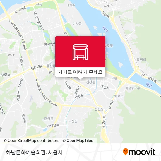 하남문화예술회관 지도