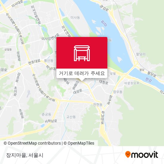 장지마을 지도