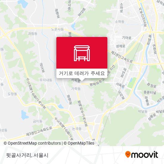 뒷골사거리 지도