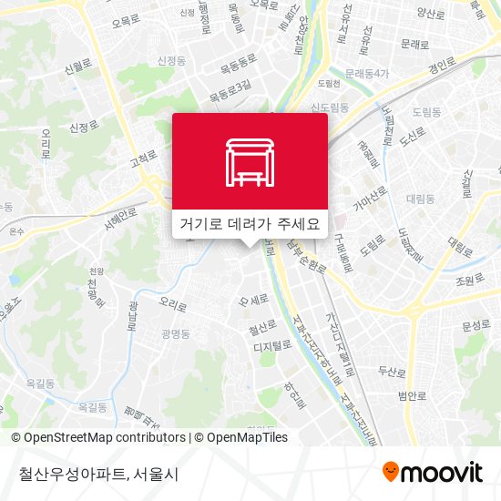 철산우성아파트 지도