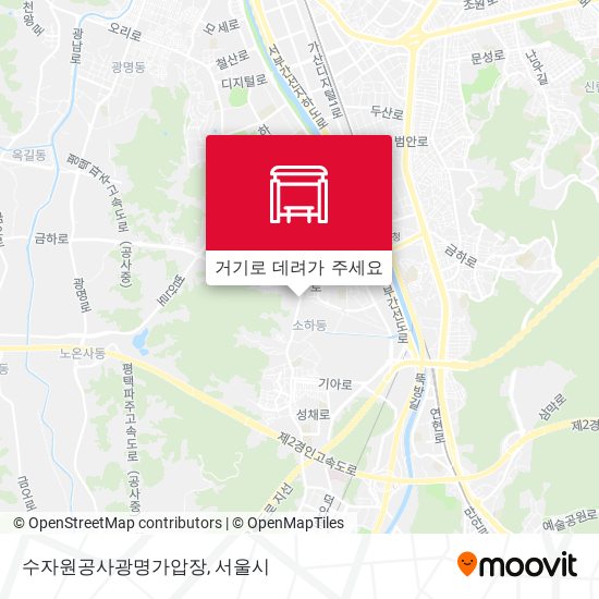 수자원공사광명가압장 지도