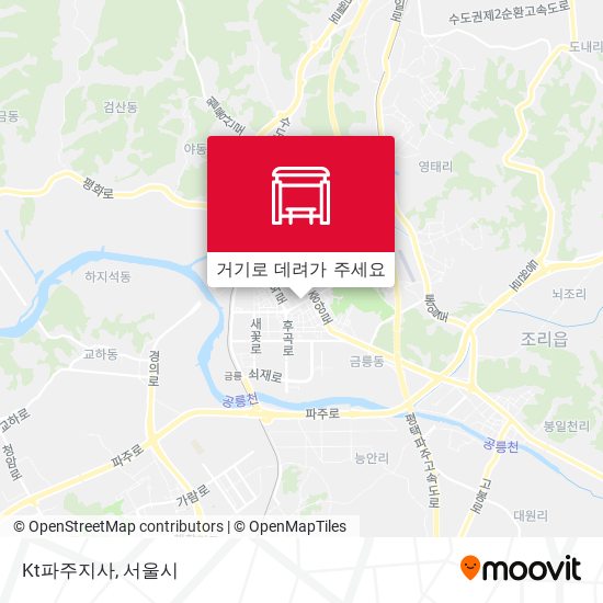 Kt파주지사 지도