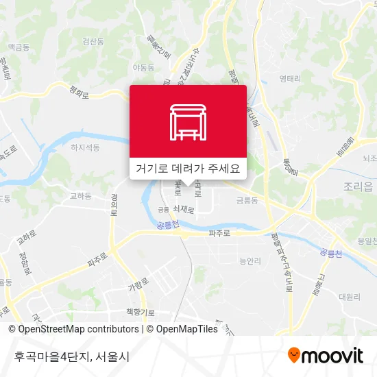 후곡마을4단지 지도