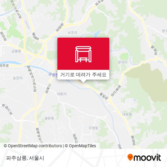 파주삼릉 지도