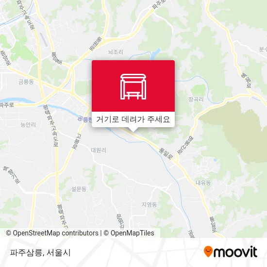 파주삼릉 지도