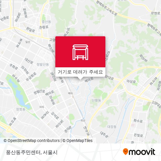 풍산동주민센터 지도