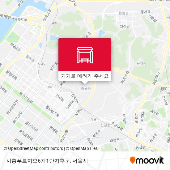 시흥푸르지오6차1단지후문 지도