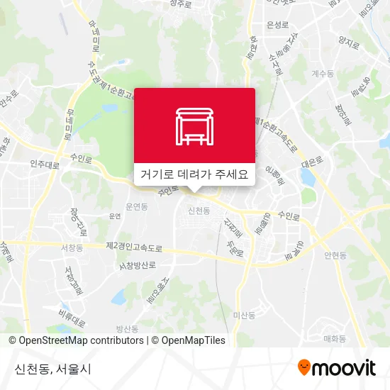 신천동 지도