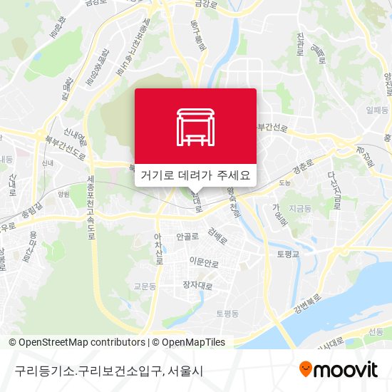 구리등기소.구리보건소입구 지도