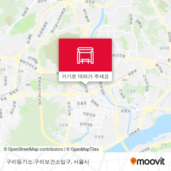 구리등기소.구리보건소입구 지도