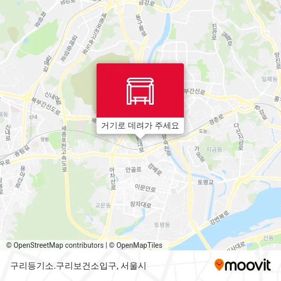 구리등기소.구리보건소입구 지도