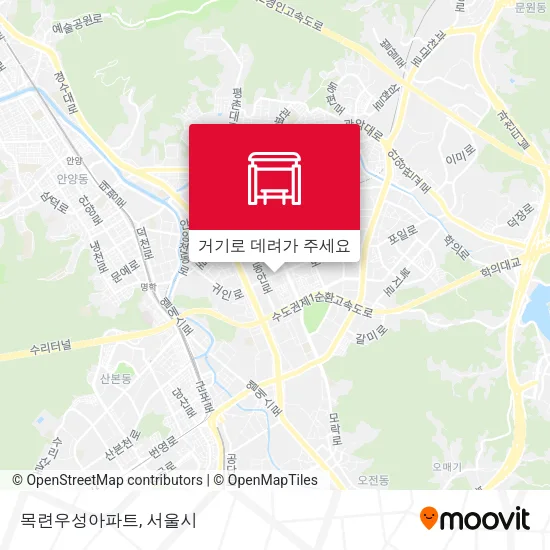목련우성아파트 지도