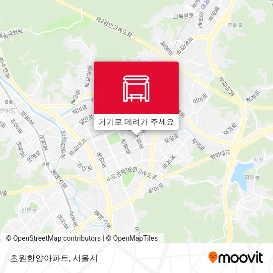 초원한양아파트 지도