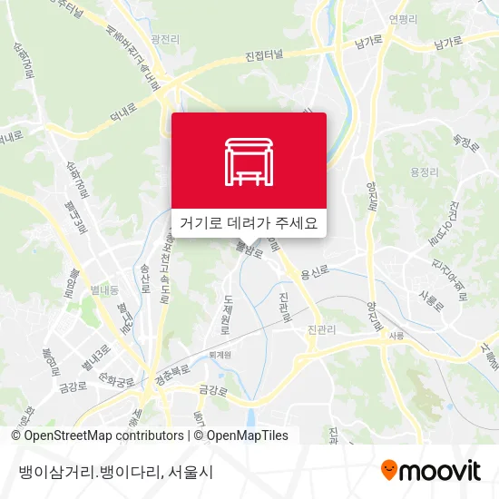 뱅이삼거리.뱅이다리 지도