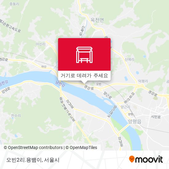 오빈2리.용뱀이 지도