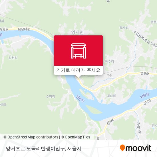 양서초교.도곡리반쟁이입구 지도