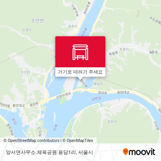 양서면사무소.체육공원.용담1리 지도