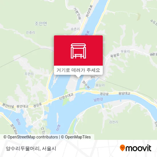 양수리두물머리 지도