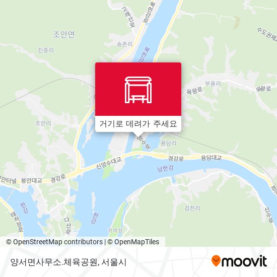 양서면사무소.체육공원 지도