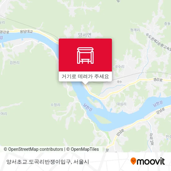 양서초교.도곡리반쟁이입구 지도