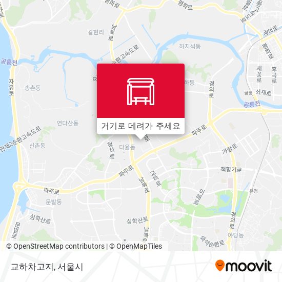 교하차고지 지도